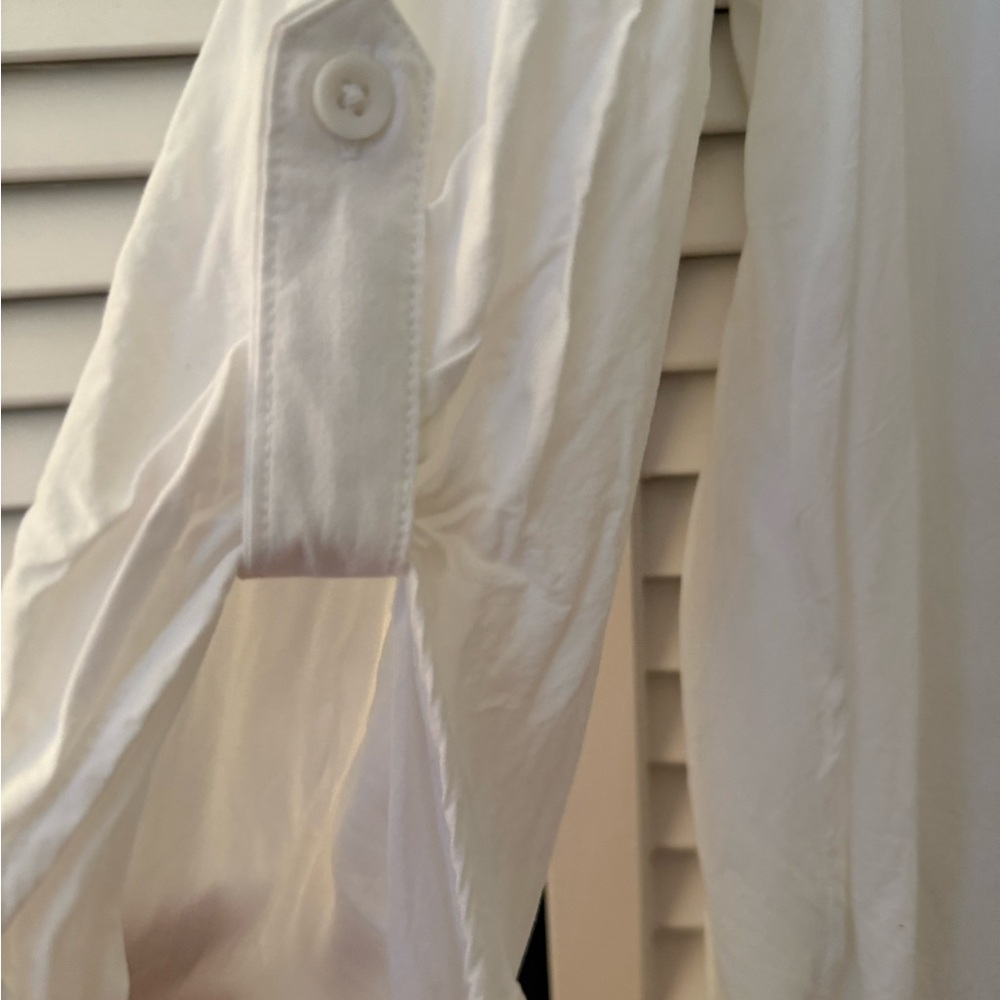 Classic White Button-Up Shirt
